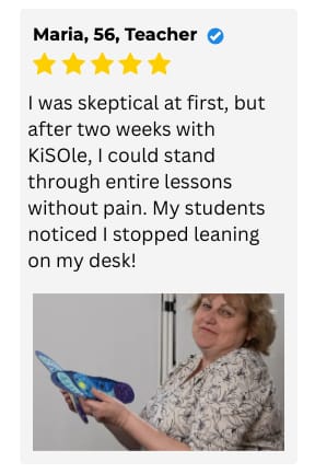 KiSole customer testimonial — plantar fasciitis